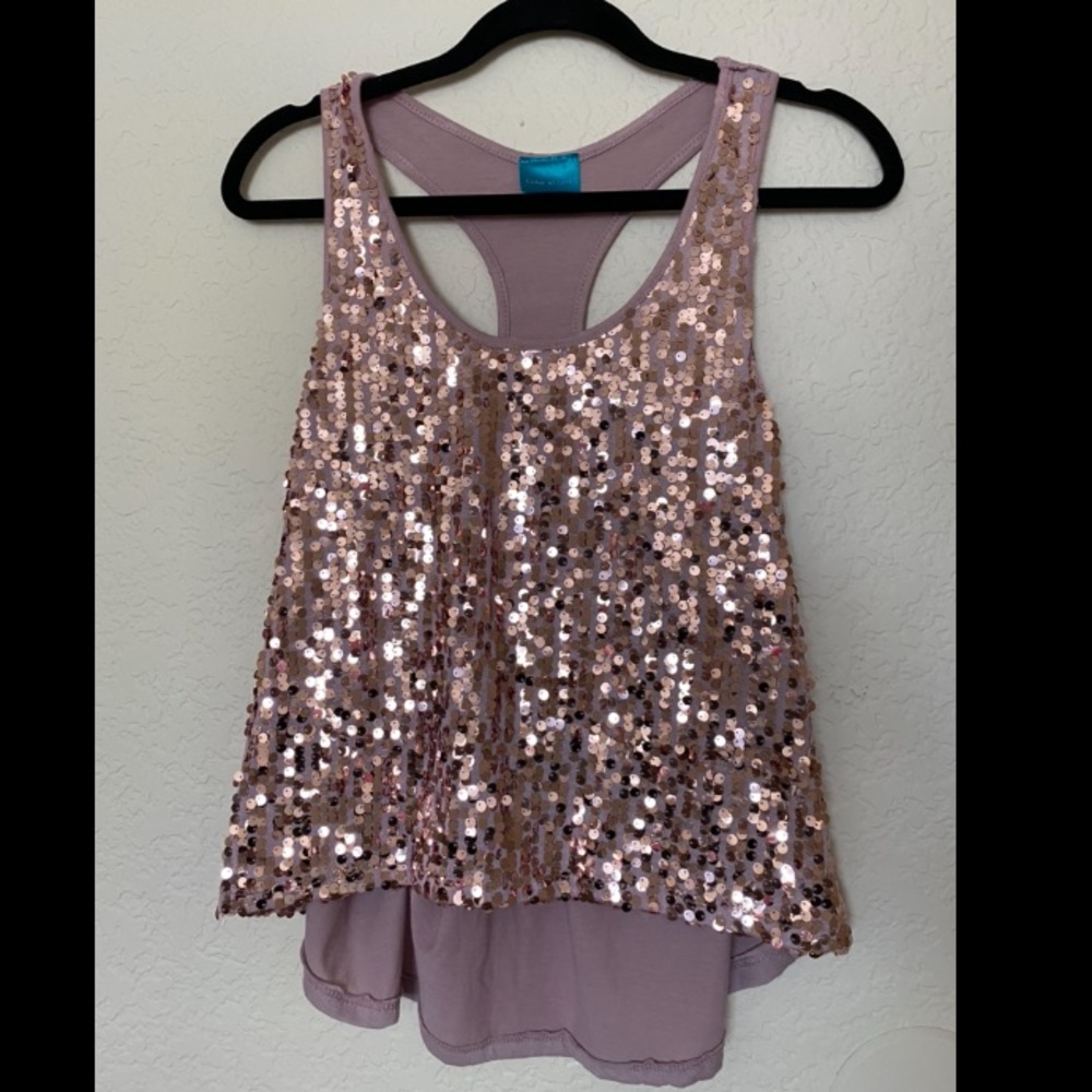 ✨Pink glitter top💕